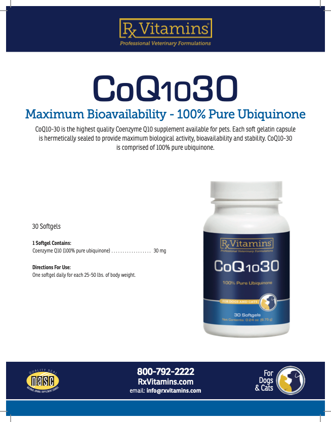 Rx Vitamins: CoQ10-30 Pet