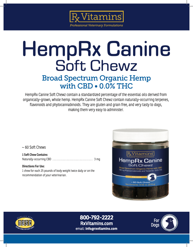 Rx Vitamins: HempRx Canine Soft Chewz