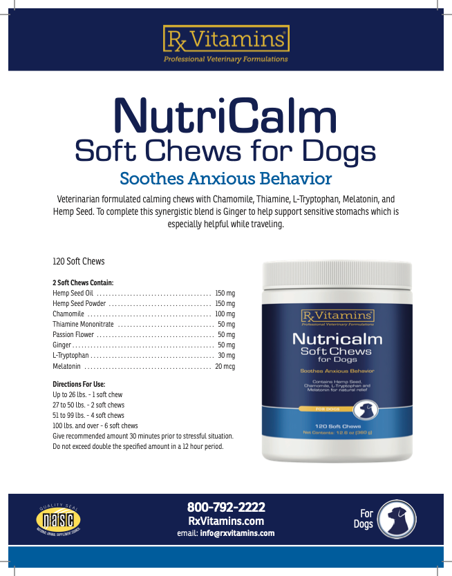 Rx Vitamins: NutriCalm Soft Chews for Dogs