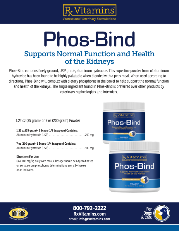 Rx Vitamins: Phos-Bind (200 grams)