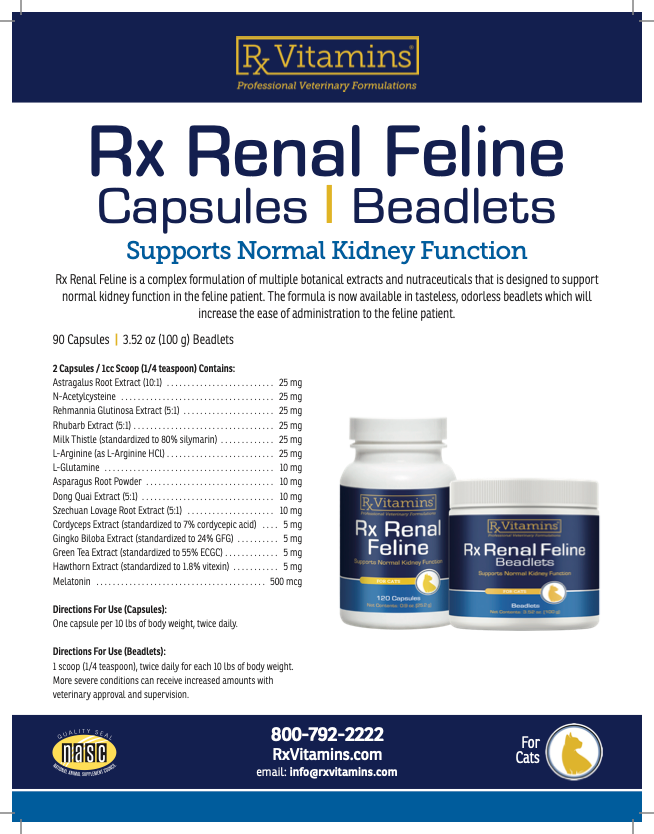 Rx Vitamins: Rx Renal Feline Beadlets